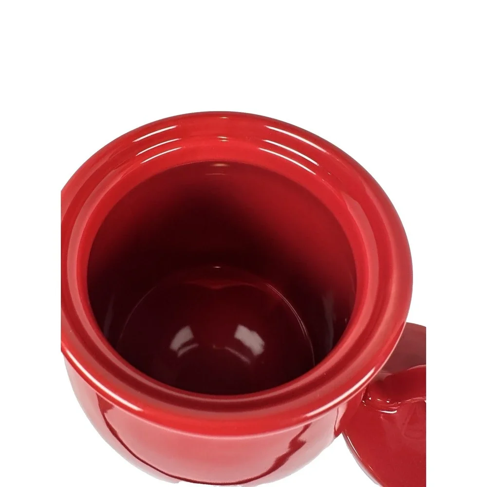 Rae Dunn Cookies for Santa Red Canister Jar with Lid Magenta Artisan Collection